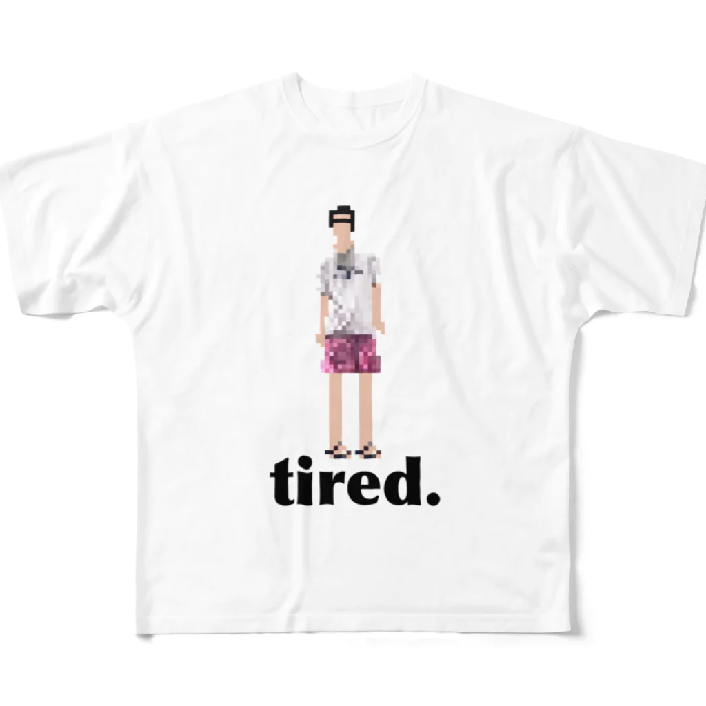 tired.のおつかれ友人くんA by tired. All-Over Print T-Shirt