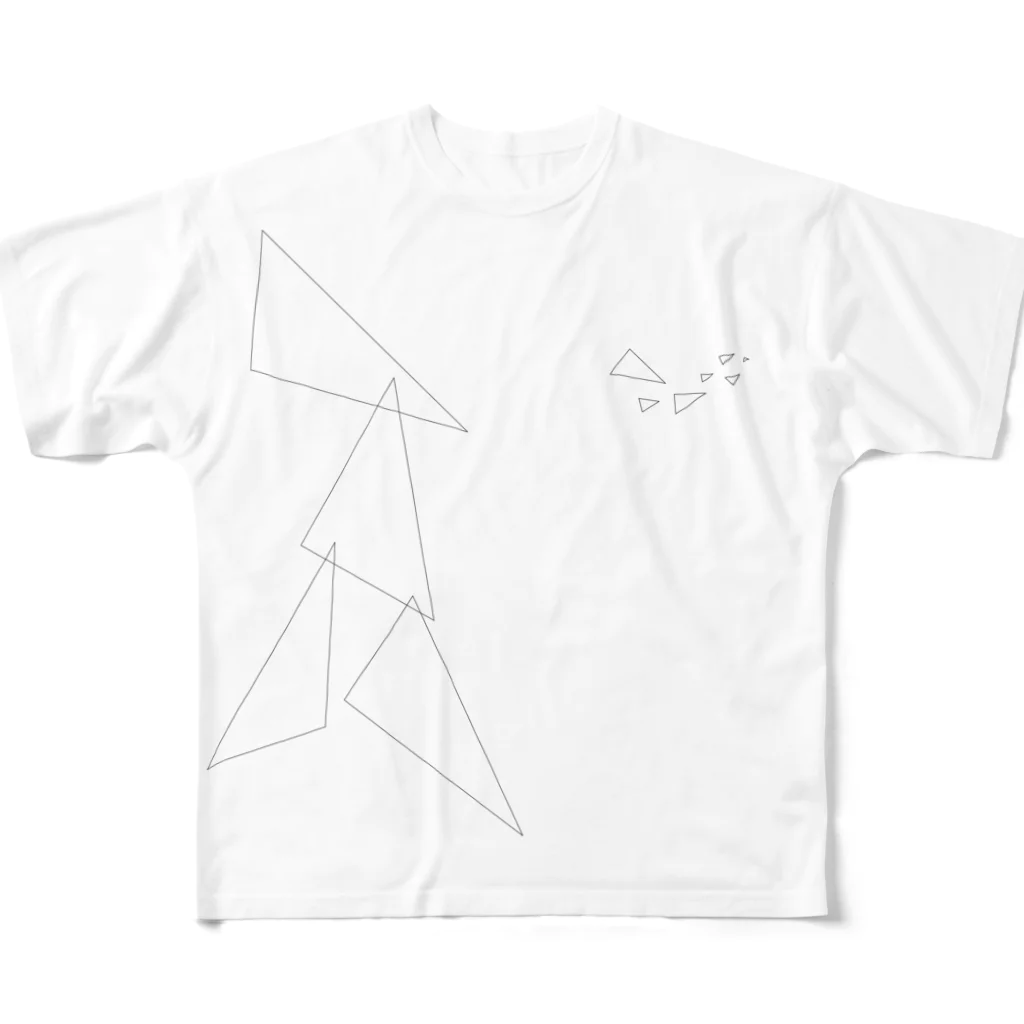 YükaCh!ka(ユカチカ)のサンカク-1 フルグラフィックTシャツ