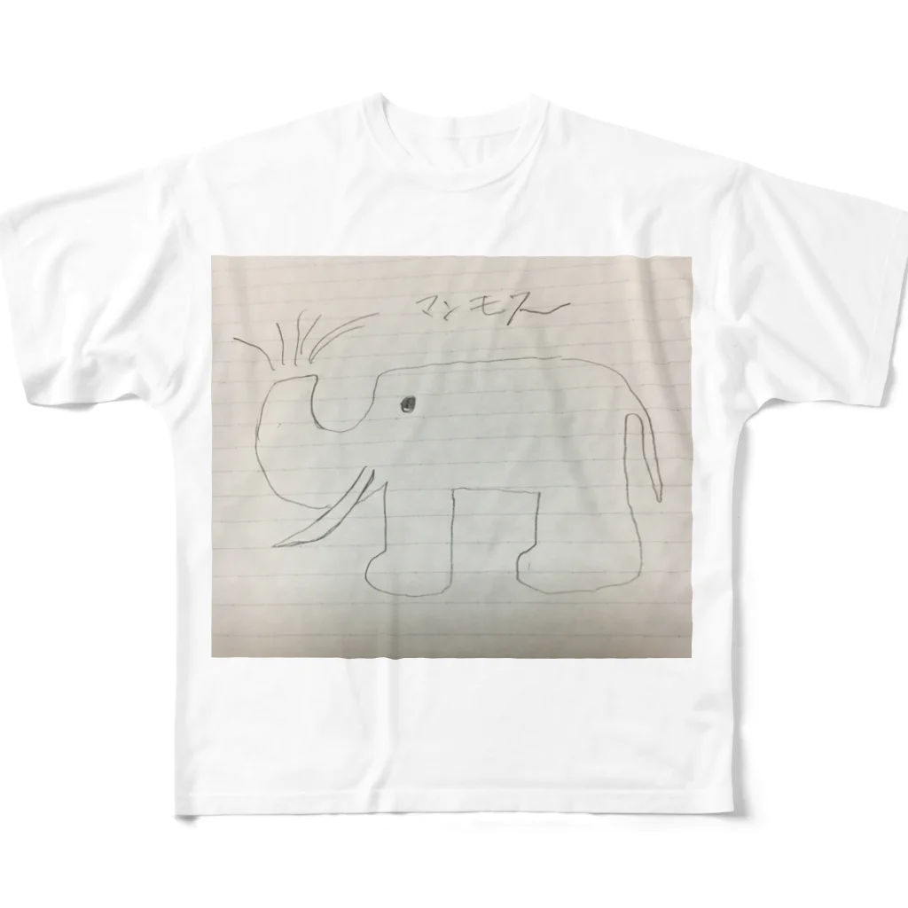 KIRAKIRAのシュールなマンモス All-Over Print T-Shirt