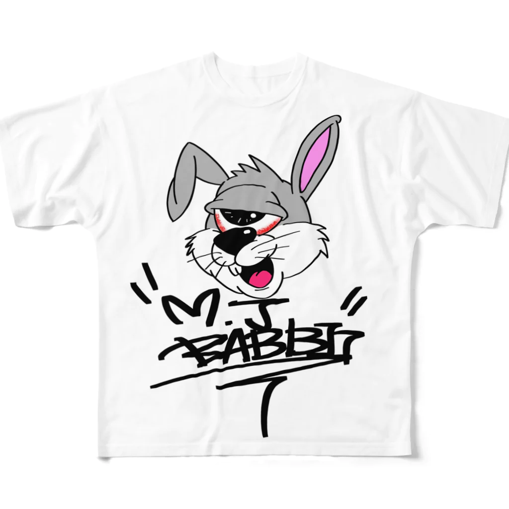 M.J.RABBITのM.J. RABBIT フルグラフィックTシャツ