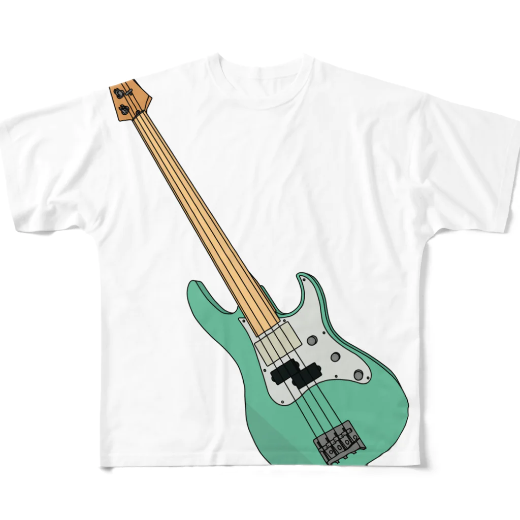 УоиеのBASS フルグラフィックTシャツ