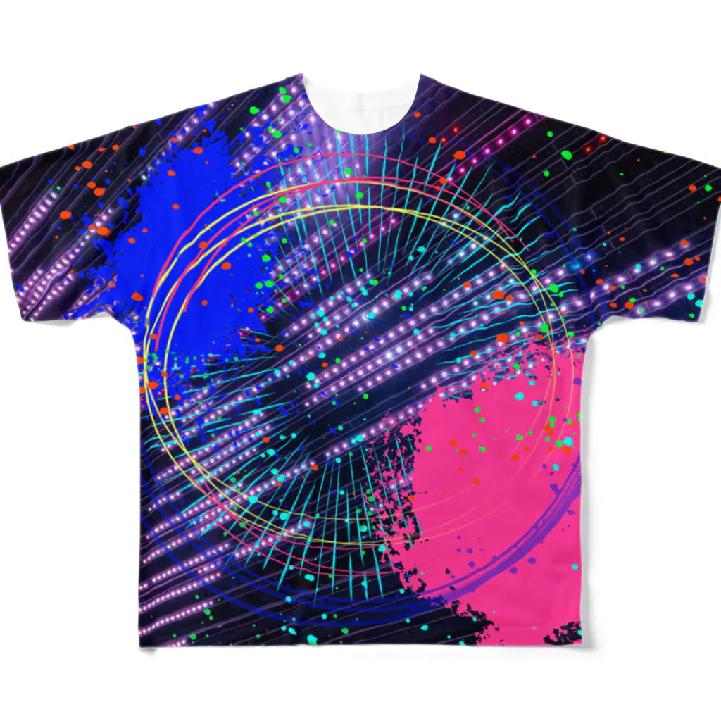 Ojoh.X_2-4のElectric City （Ⅱ） All-Over Print T-Shirt