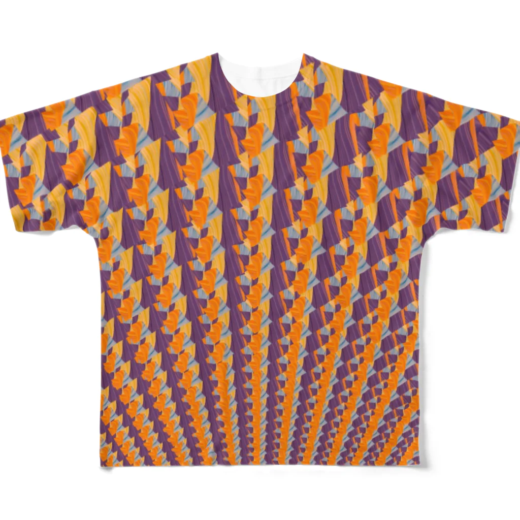 百年蟹座の秋な色とりどり(細) All-Over Print T-Shirt