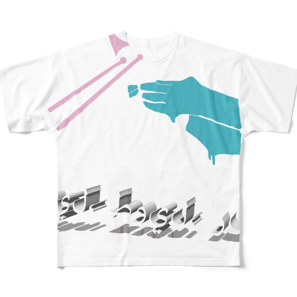 __0xyのarabinya フルグラフィックTシャツ