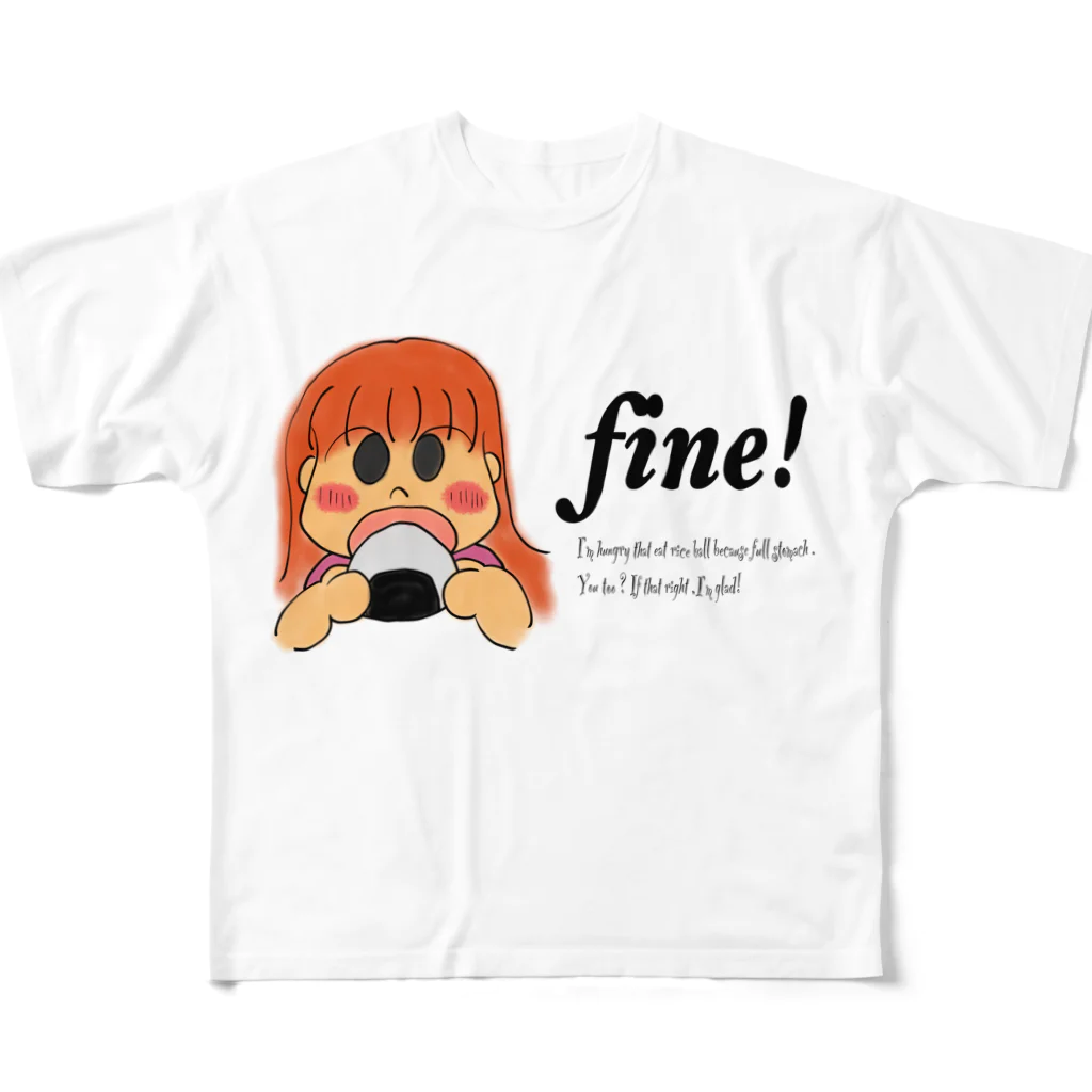 きむきむのfine! All-Over Print T-Shirt