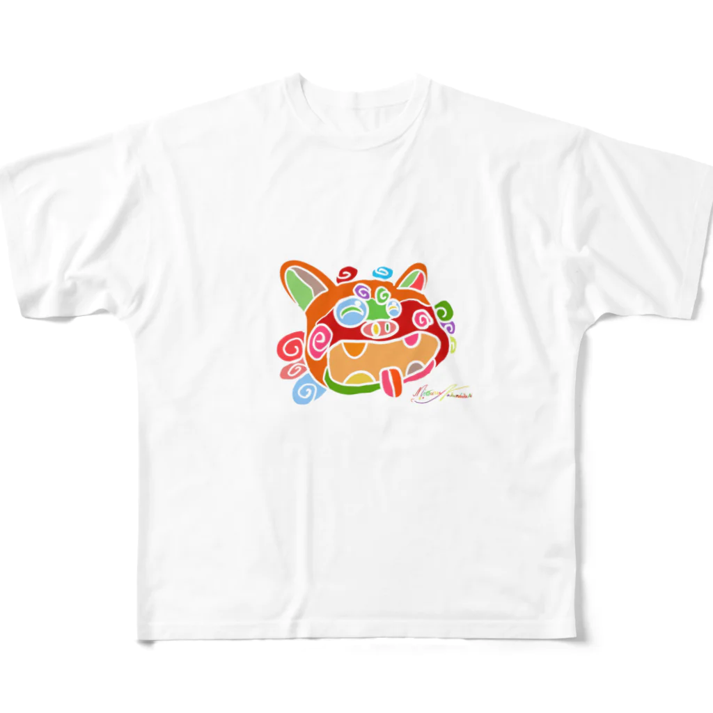 pinkpenguinのスマイルシーサー All-Over Print T-Shirt