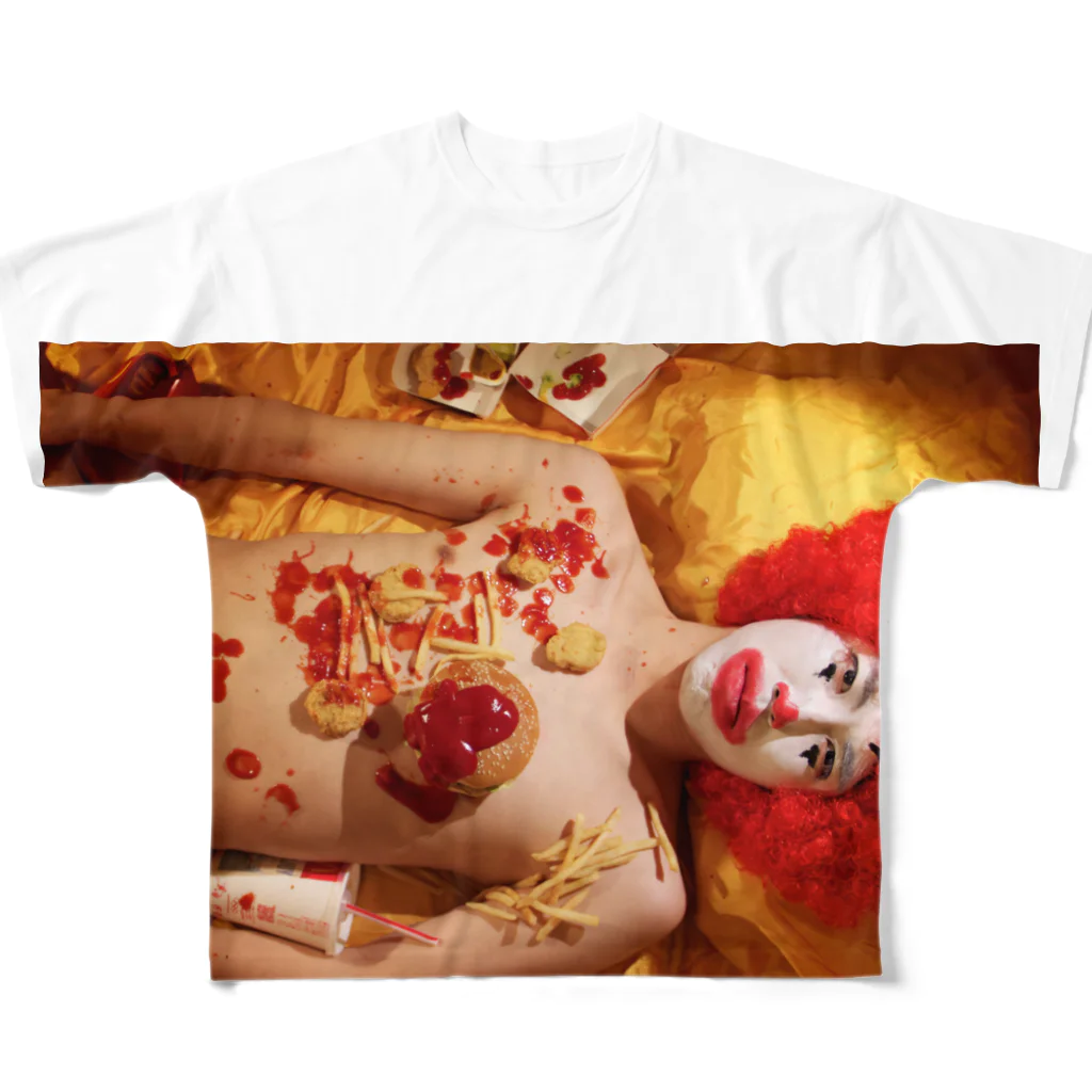 zakroのfastfood  フルグラフィックTシャツ