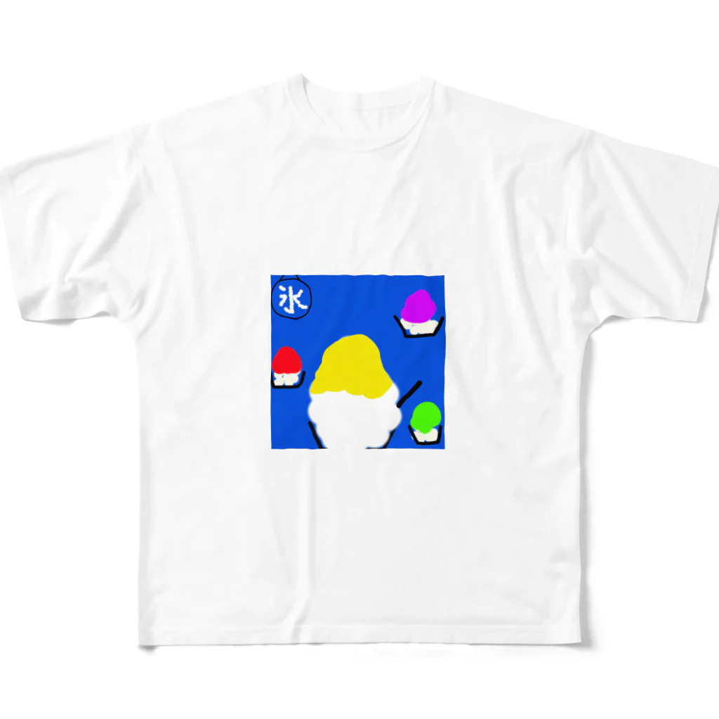 edamamedaisukiのふわふわかき氷 フルグラフィックTシャツ