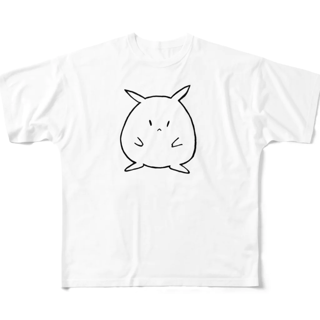 ぴんくの妖怪ピック隠し フルグラフィックTシャツ