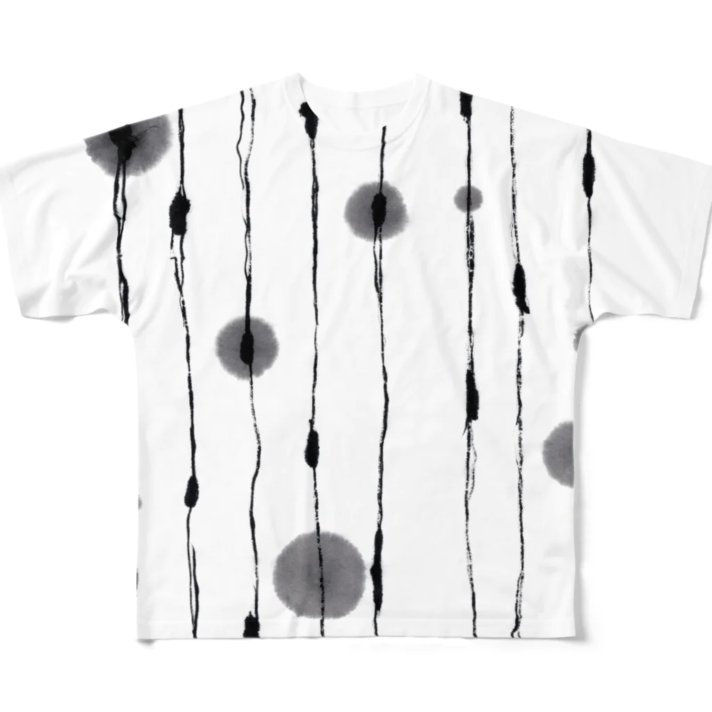 たろくろの墨遊び 01 All-Over Print T-Shirt