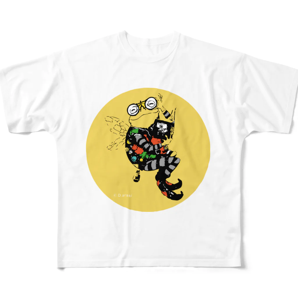 D.アラキの異世界部屋【SUZURI店】のギロ フルグラフィックTシャツ