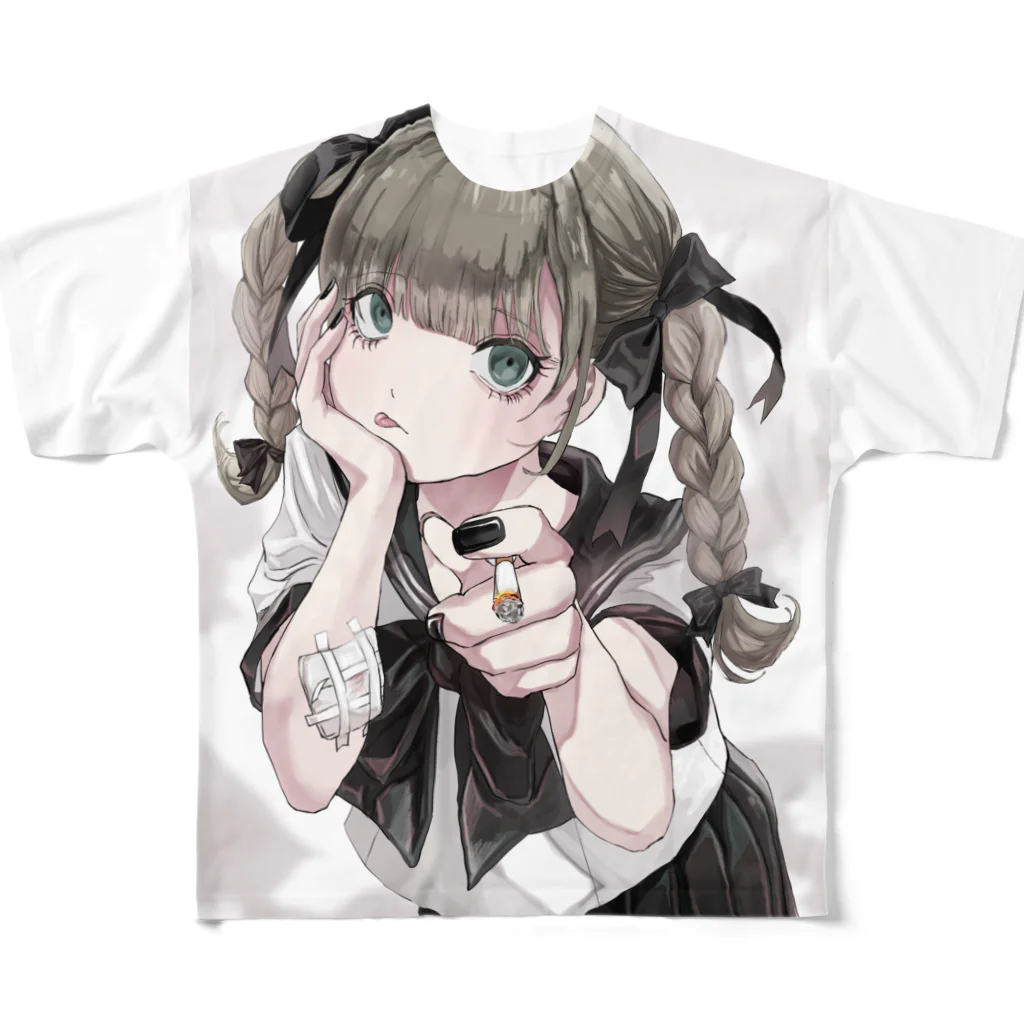 ぱらぽっぷらふなの根性焼きの刑なw All-Over Print T-Shirt