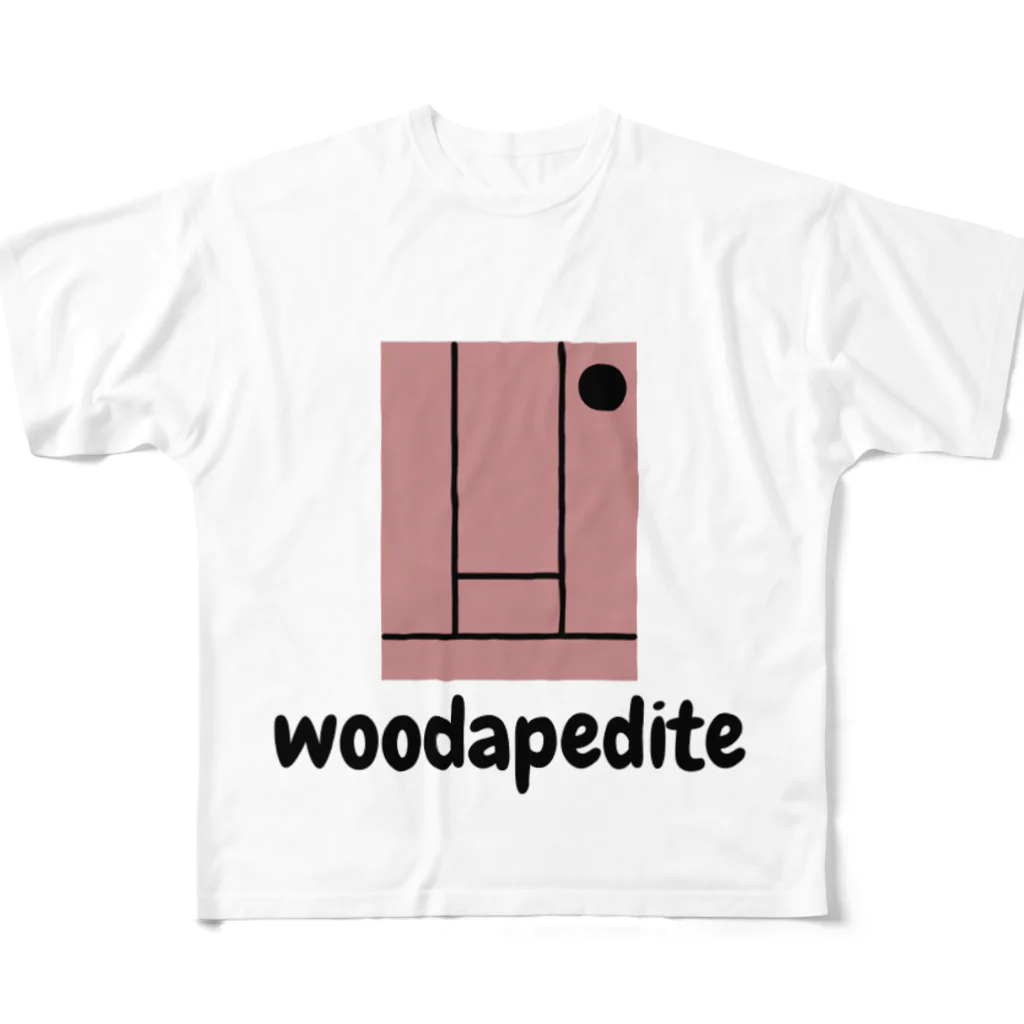 woodapedite Fukuoka shopのminimatou hanabue フルグラフィックTシャツ