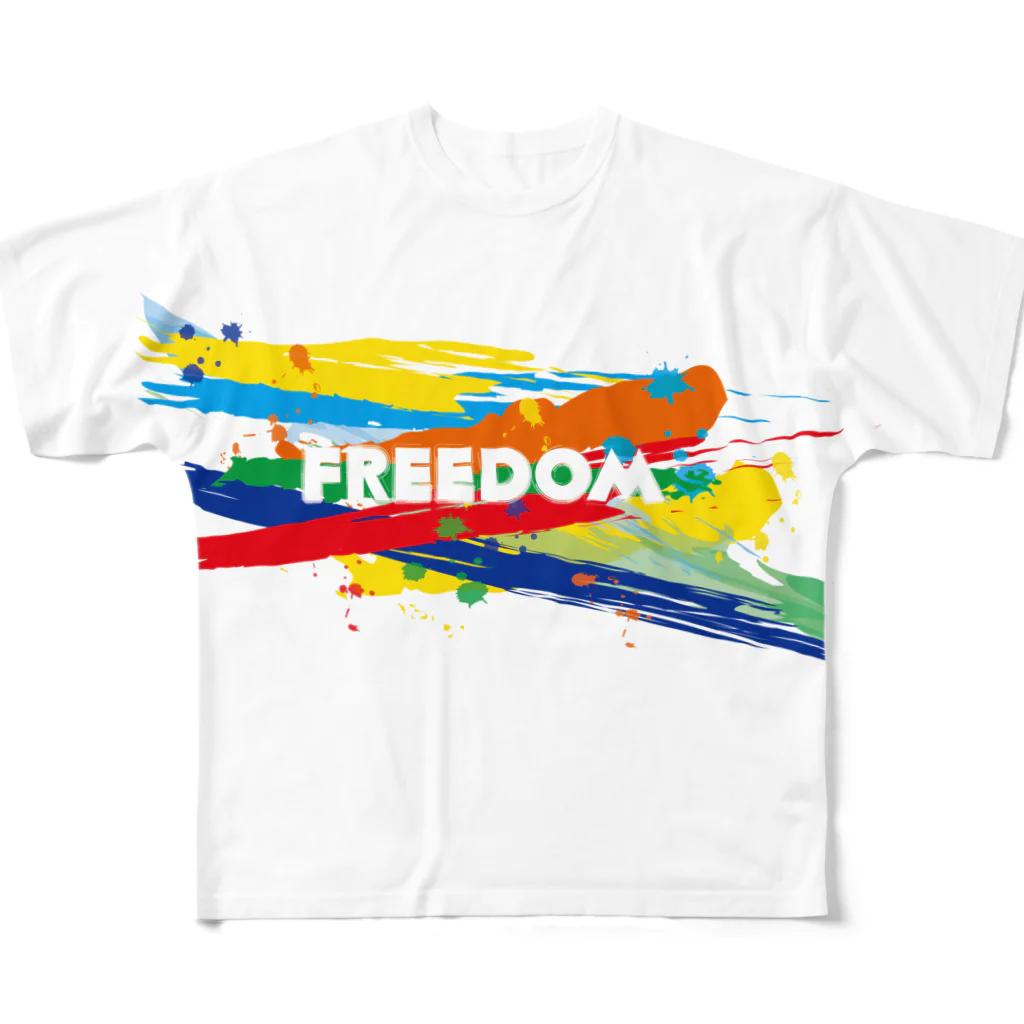YükaCh!ka(ユカチカ)のFreedom フルグラフィックTシャツ