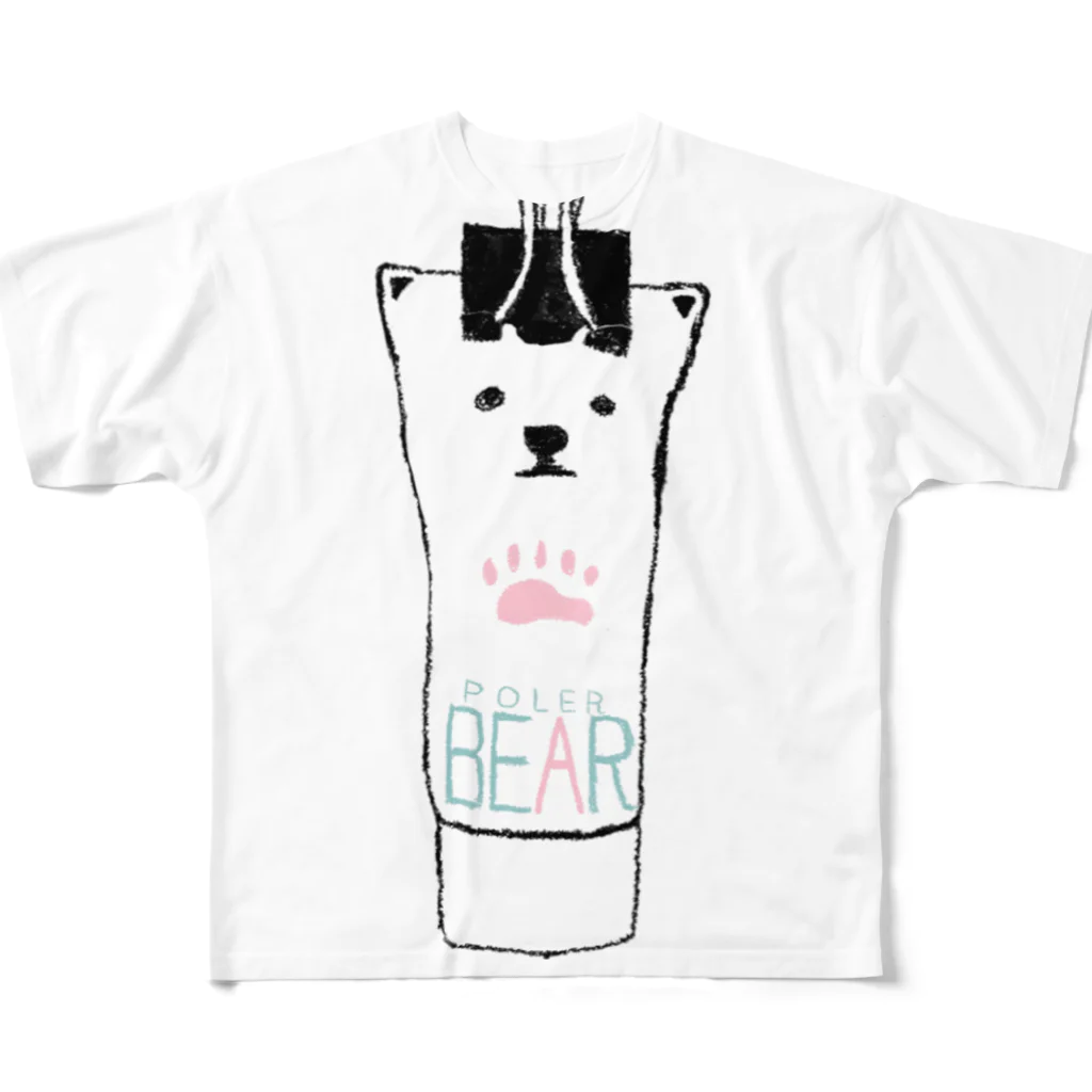 ショップ 丼のシロクマ インチューブ All-Over Print T-Shirt