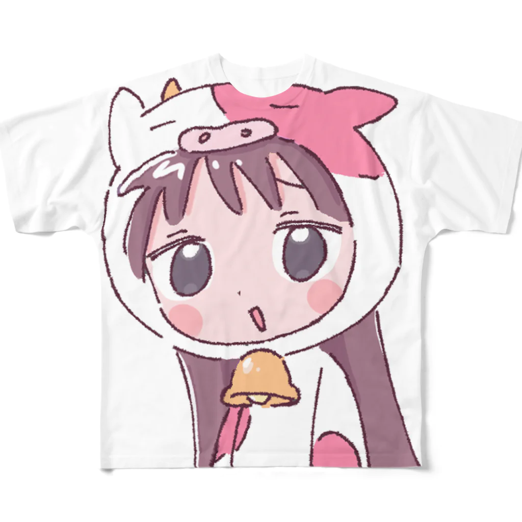 犬プールのモ〜うし All-Over Print T-Shirt