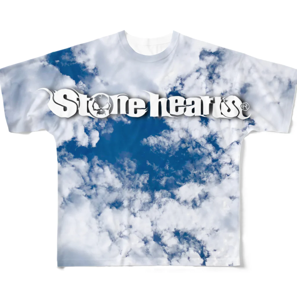 stoneheartsのstoneheartsスカイフォト フルグラフィックTシャツ