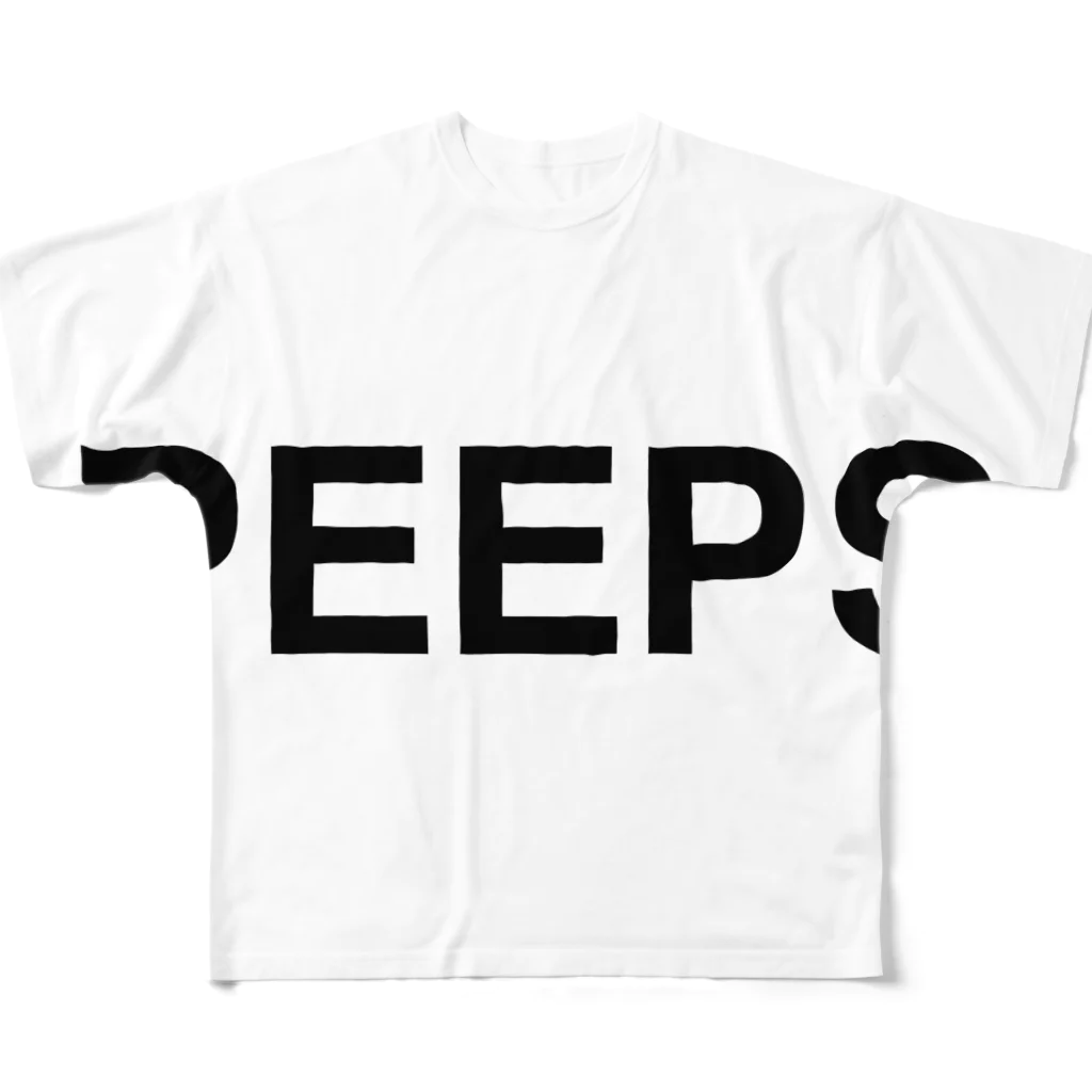 TOKYO LOGOSHOP 東京ロゴショップのPEEPS-ピープス- All-Over Print T-Shirt