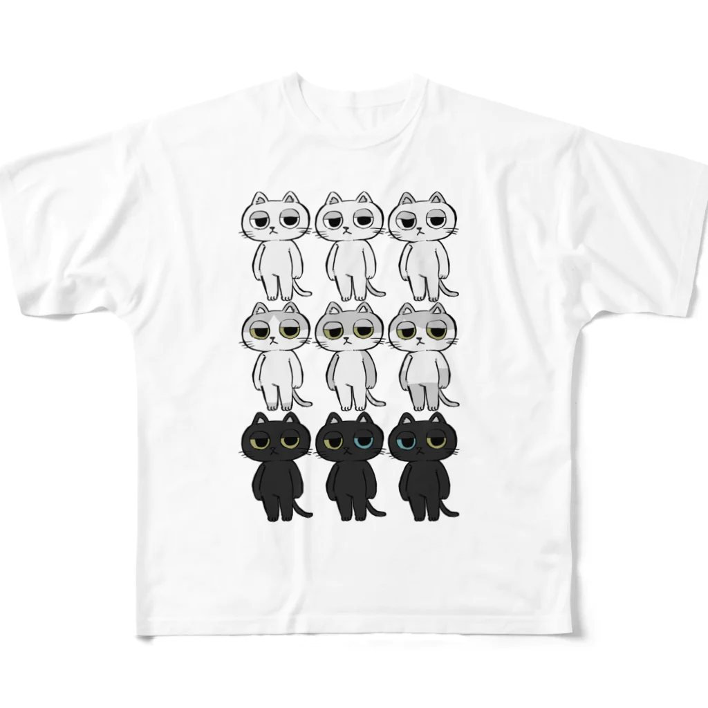 もけいぬ商店のイロイロネムイ君9 All-Over Print T-Shirt