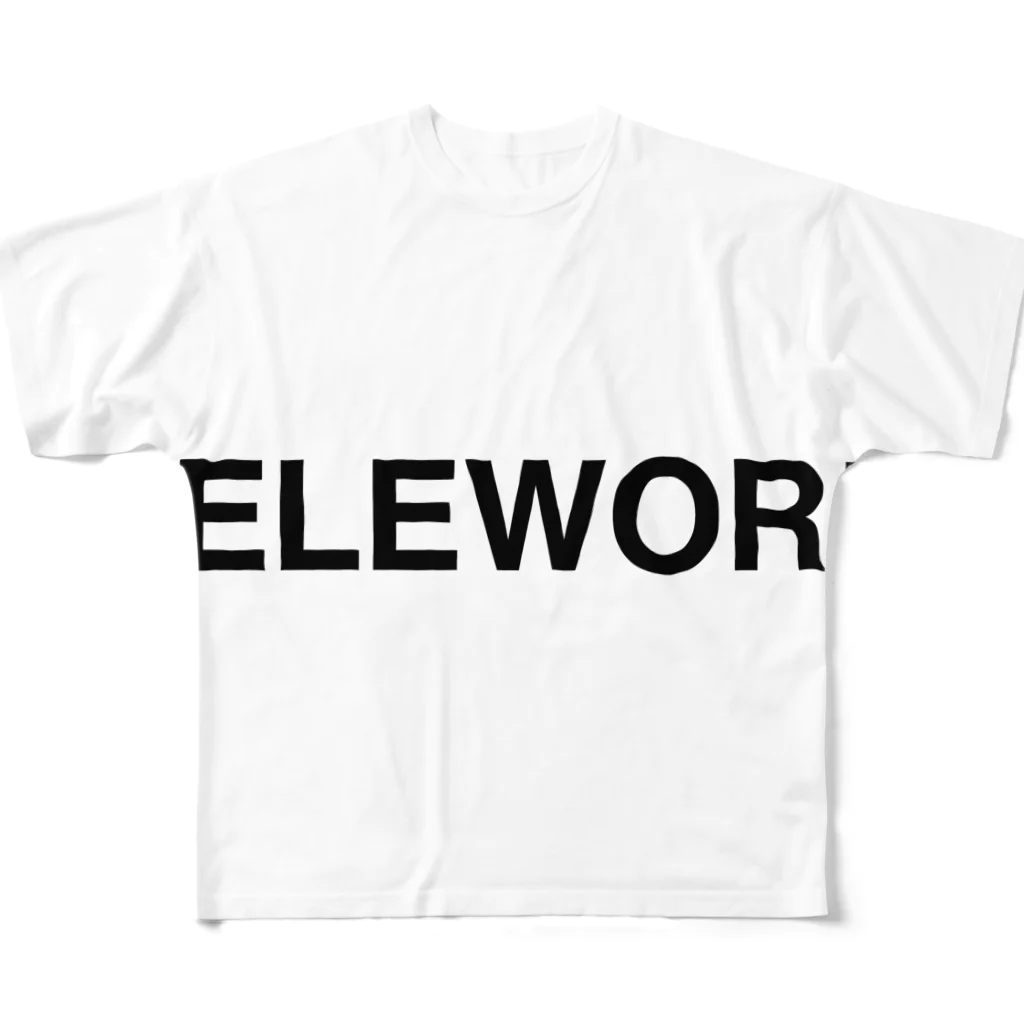 TOKYO LOGOSHOP 東京ロゴショップのTELEWORK-テレワーク- All-Over Print T-Shirt