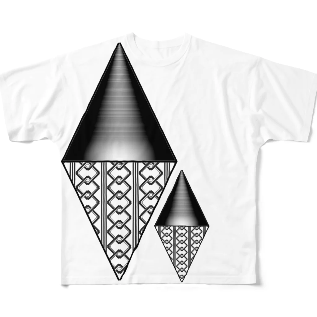 RMk→D (アールエムケード)の吉原柄　α All-Over Print T-Shirt