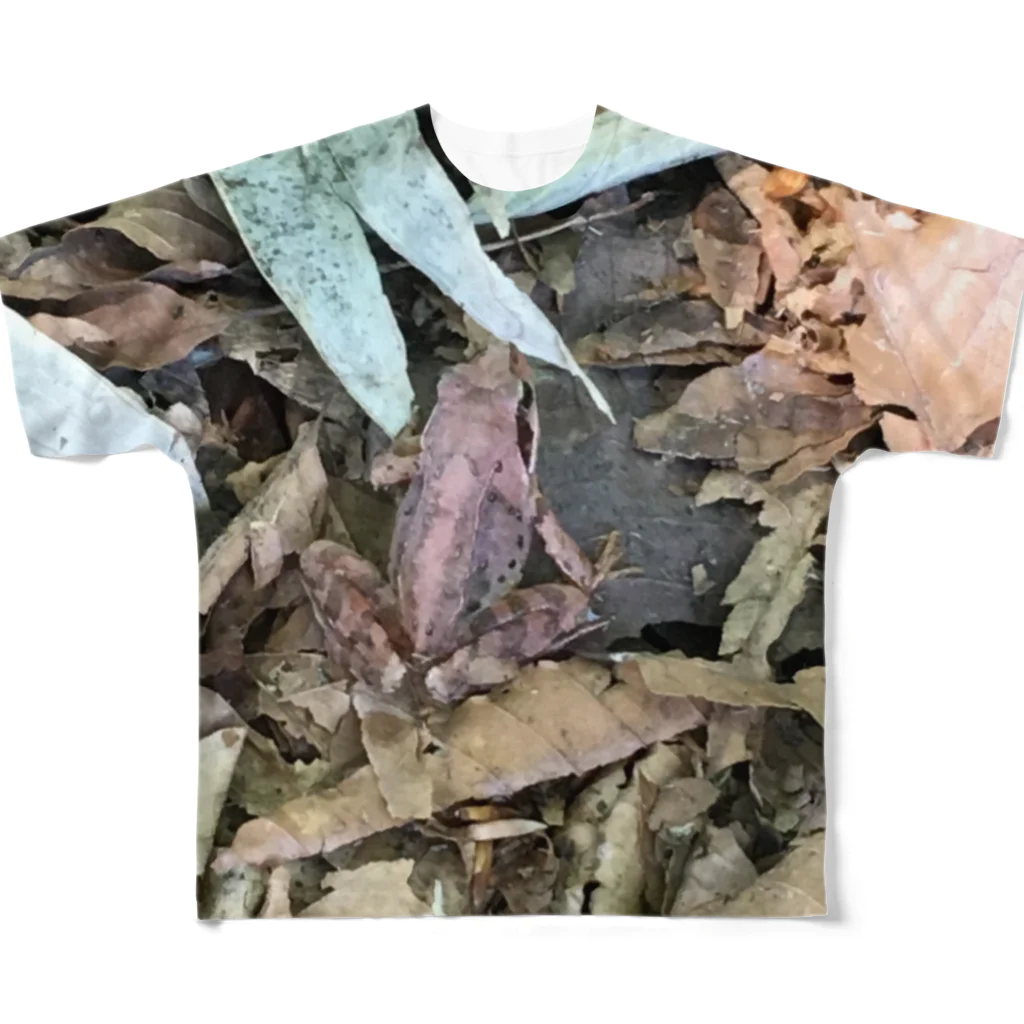 HAKUBAのカエル 2 All-Over Print T-Shirt