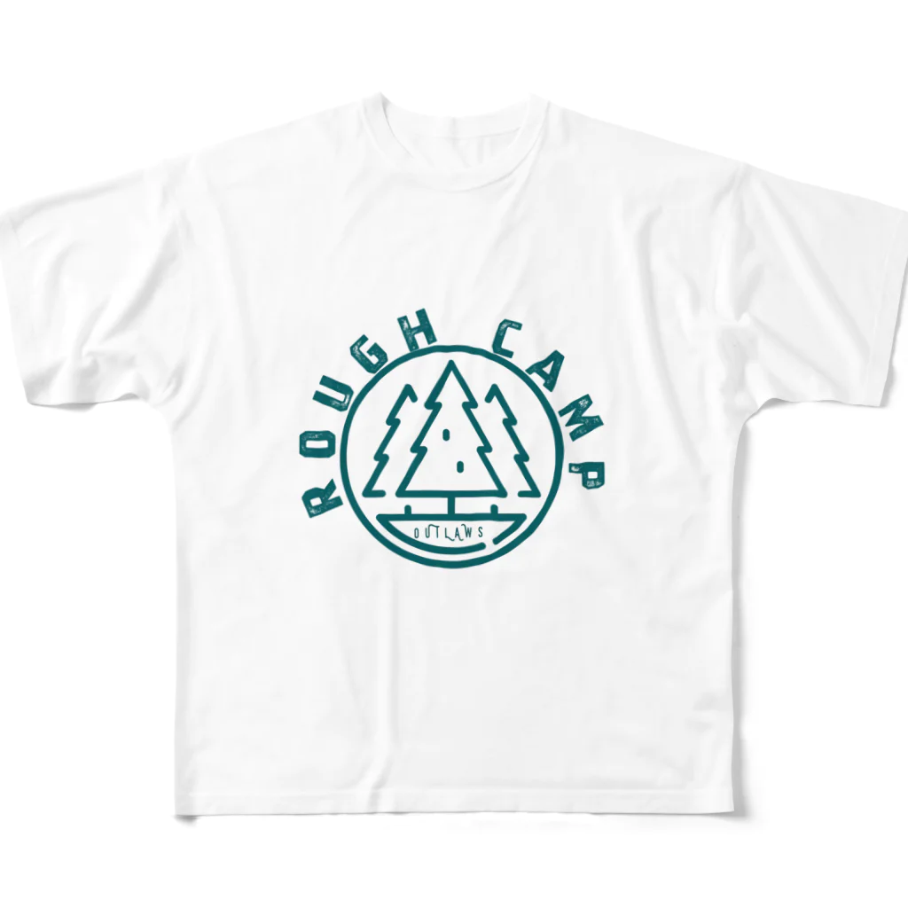 無骨-Rough-の無骨シリーズ　キャンプ編2 All-Over Print T-Shirt