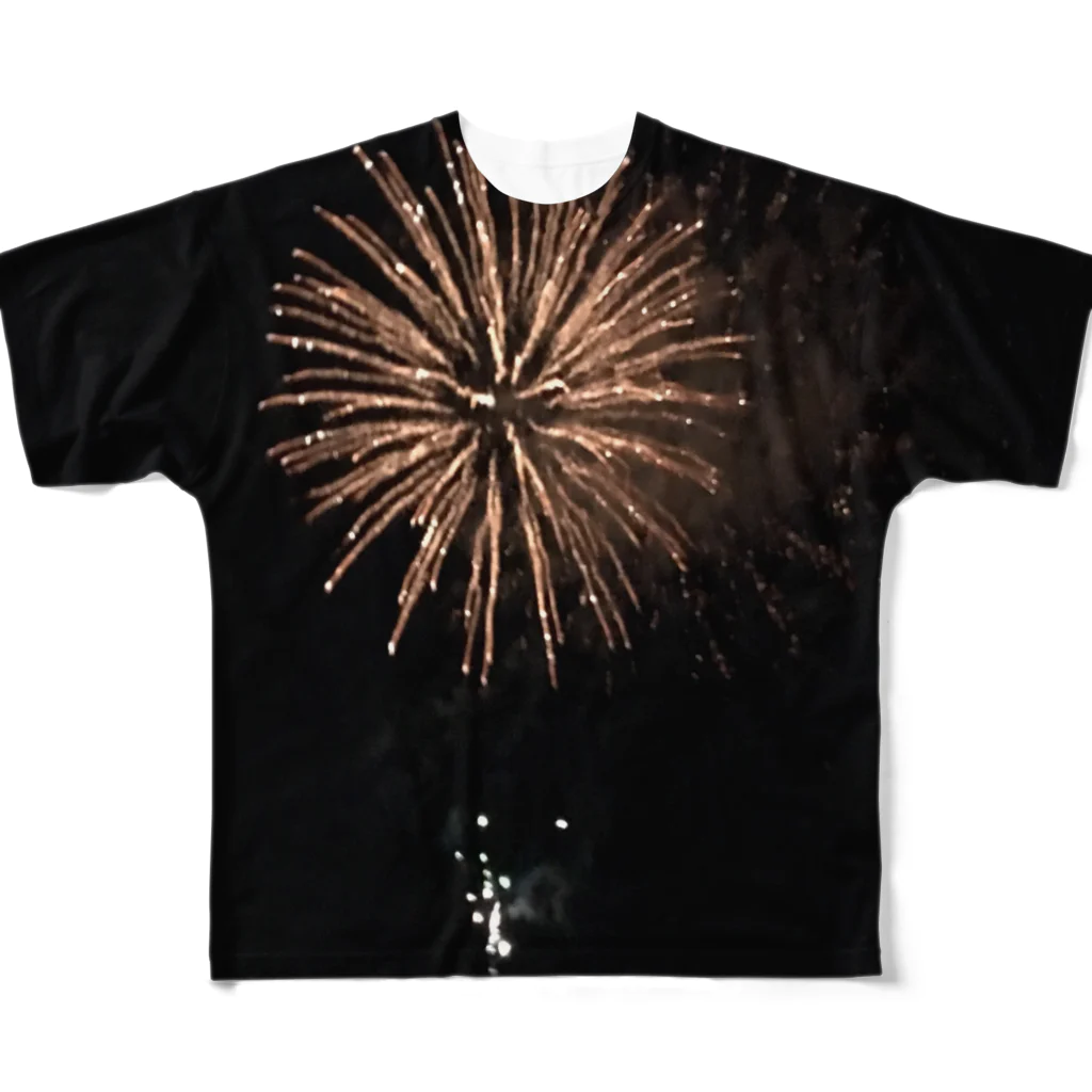 HAKUBAの花火 All-Over Print T-Shirt