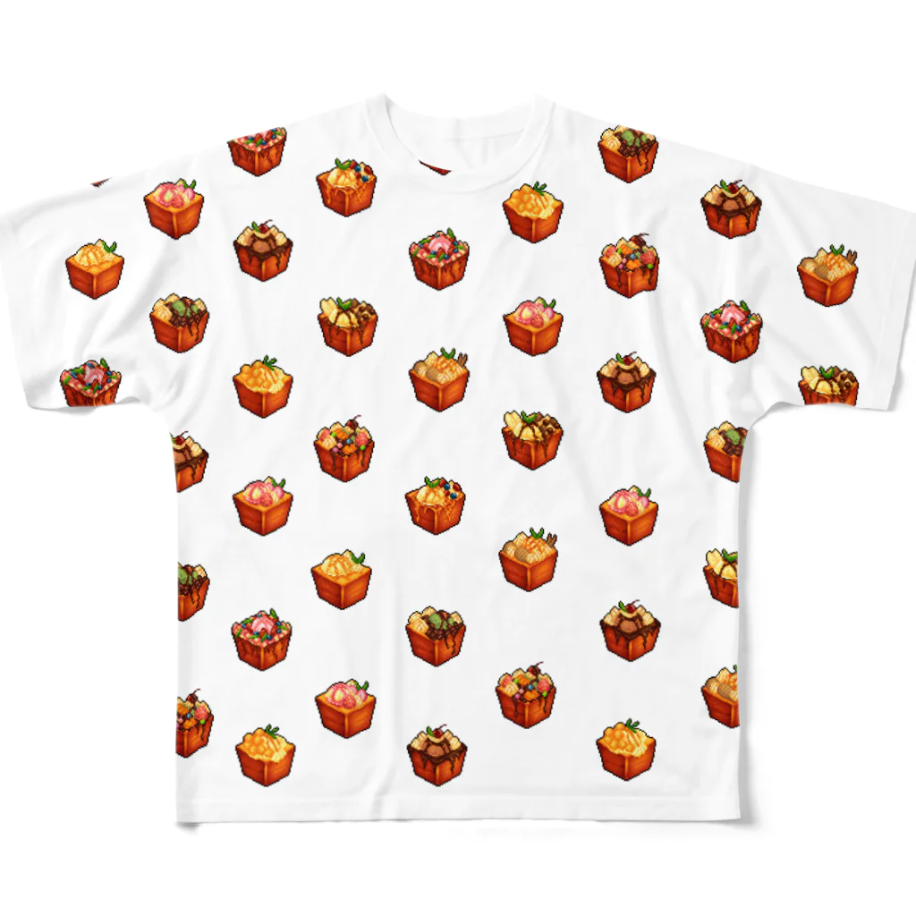 どっと屋のHoney toast set All-Over Print T-Shirt