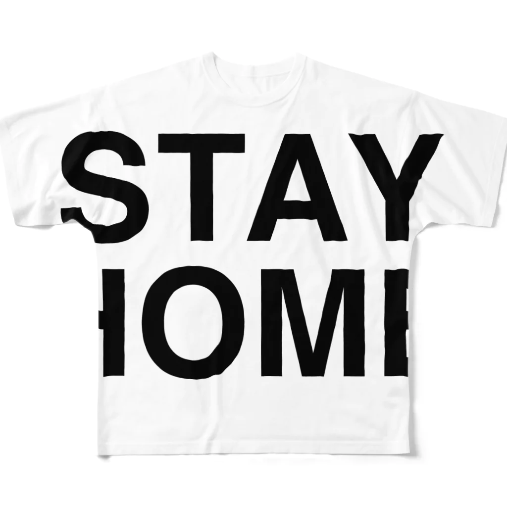 TOKYO LOGOSHOP 東京ロゴショップのSTAY HOME-ステイホーム- All-Over Print T-Shirt