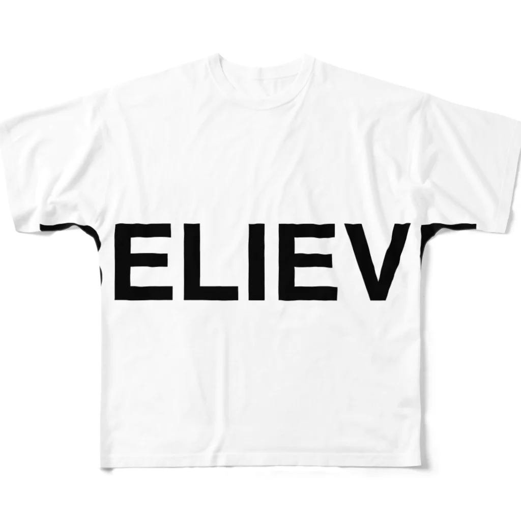 TOKYO LOGOSHOP 東京ロゴショップのBELIEVE-ビリーブ- フルグラフィックTシャツ