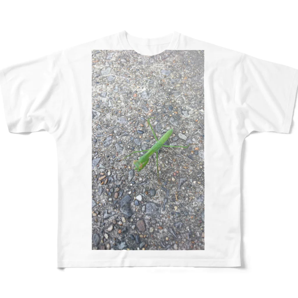 tsrsのカマキリのヒトコマ フルグラフィックTシャツ