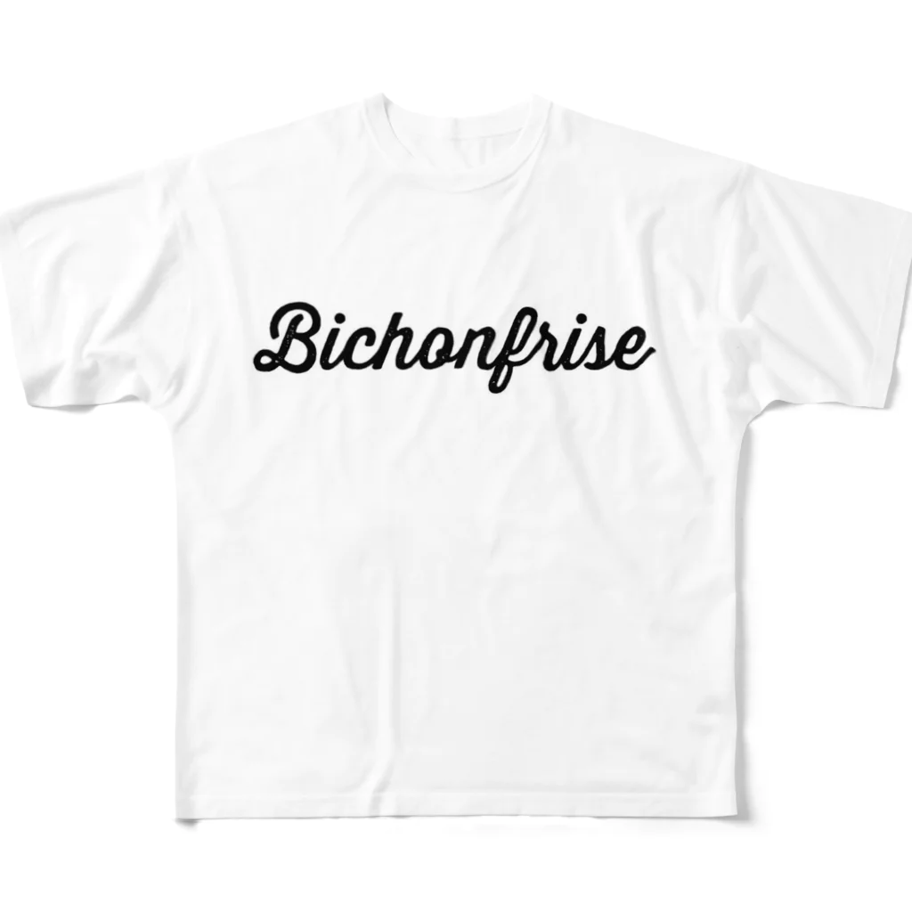 Bichon_clubの@@@肉球 フルグラフィックTシャツ