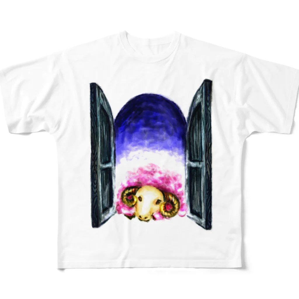 sioriの夢見る羊 フルグラフィックTシャツ