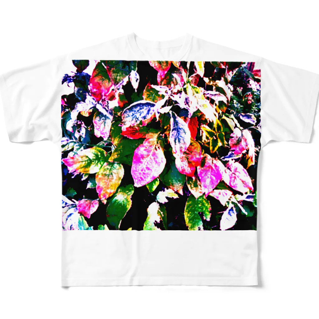 MUGURa-屋の秋冷えに　赤 All-Over Print T-Shirt