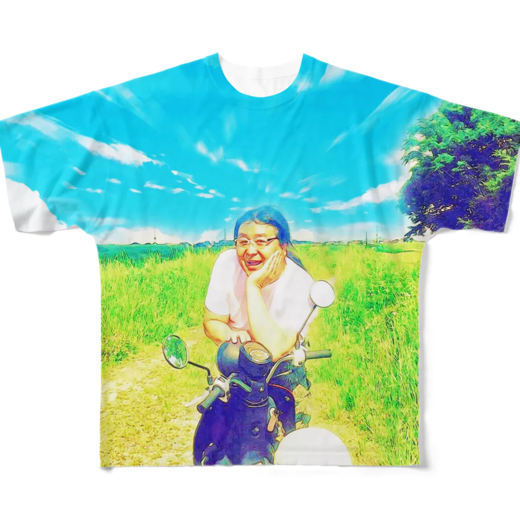 トミー富岡 『Ju!chu!SaySun』のBLUESKY(tommytomioka) All-Over Print T-Shirt