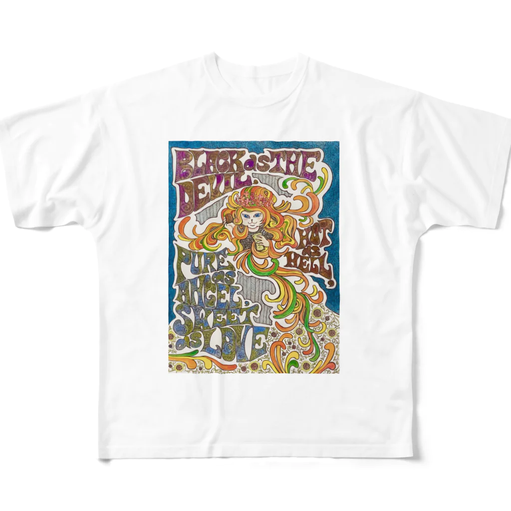 COAL TAR MOONの珈琲雑貨店(2021年/ほさかまき作品) フルグラフィックTシャツ