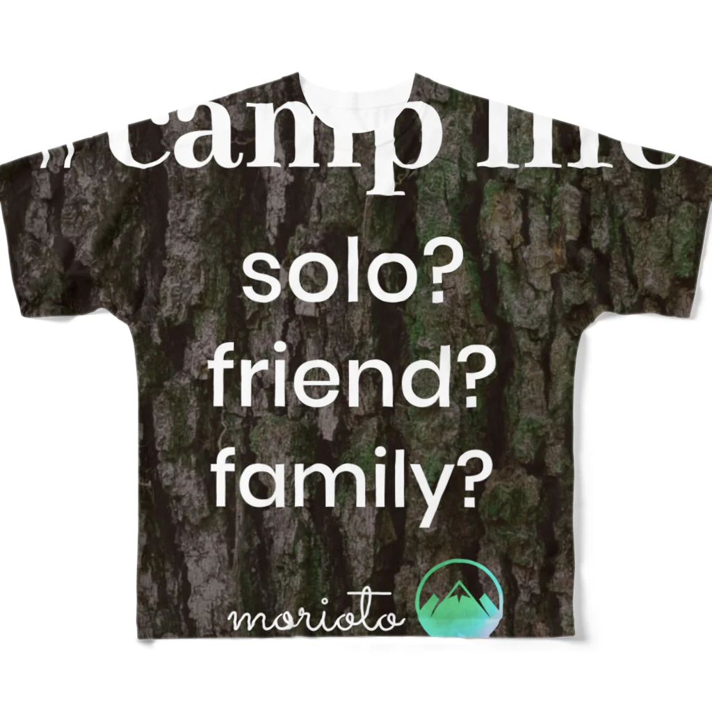 namiotoの#camplife × morioto フルグラフィックTシャツ