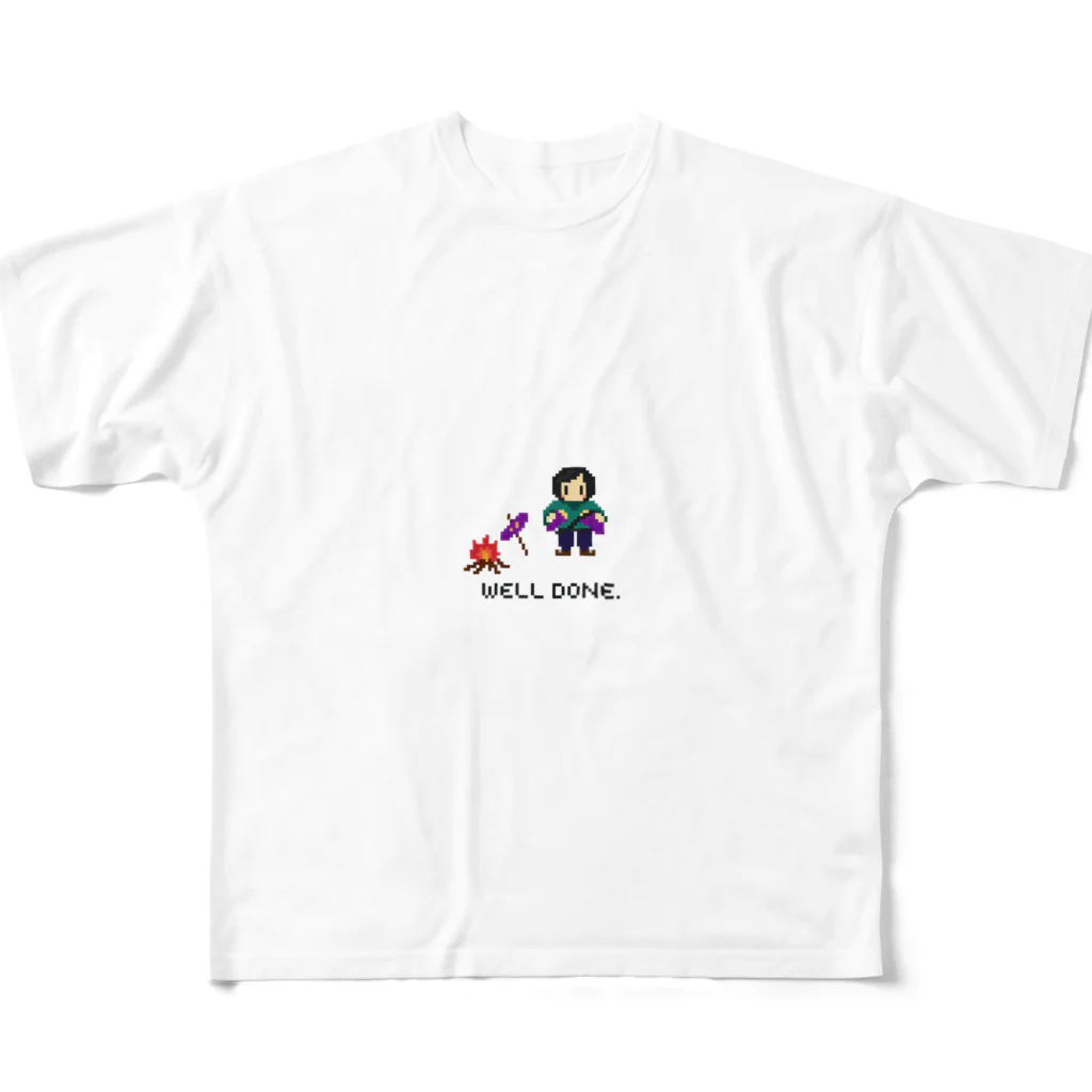 徒然ドッド.の焼き芋@ドット All-Over Print T-Shirt