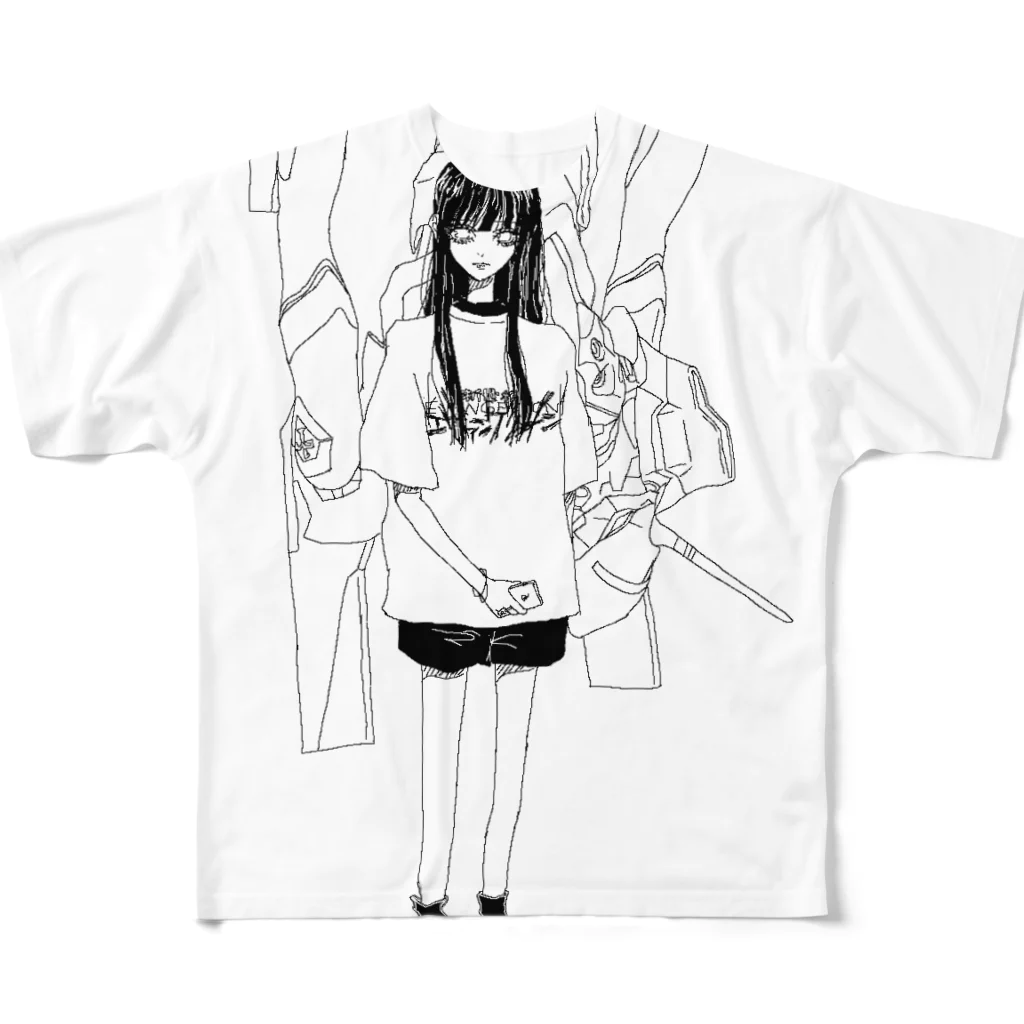 湯たんぽの@ All-Over Print T-Shirt