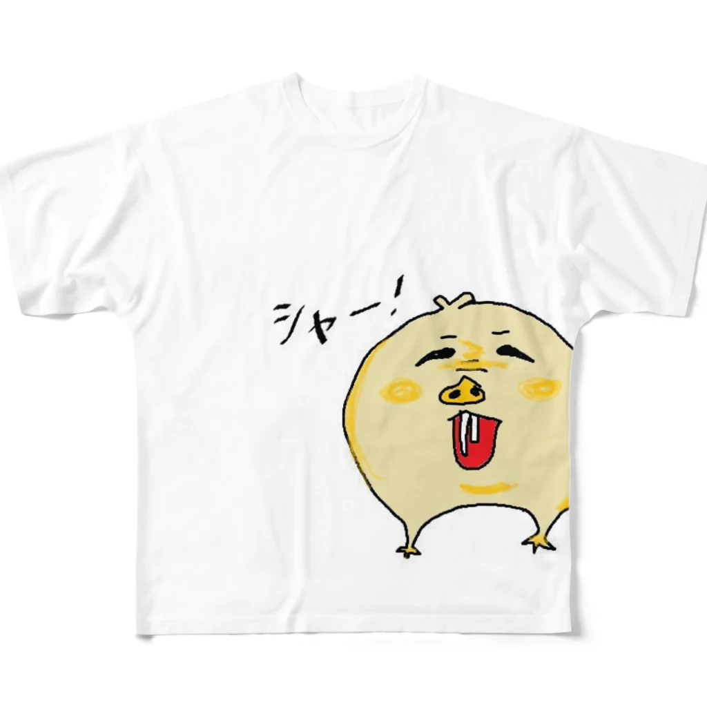 Gnu′s POP STOREのハダカネズミ フルグラフィックTシャツ