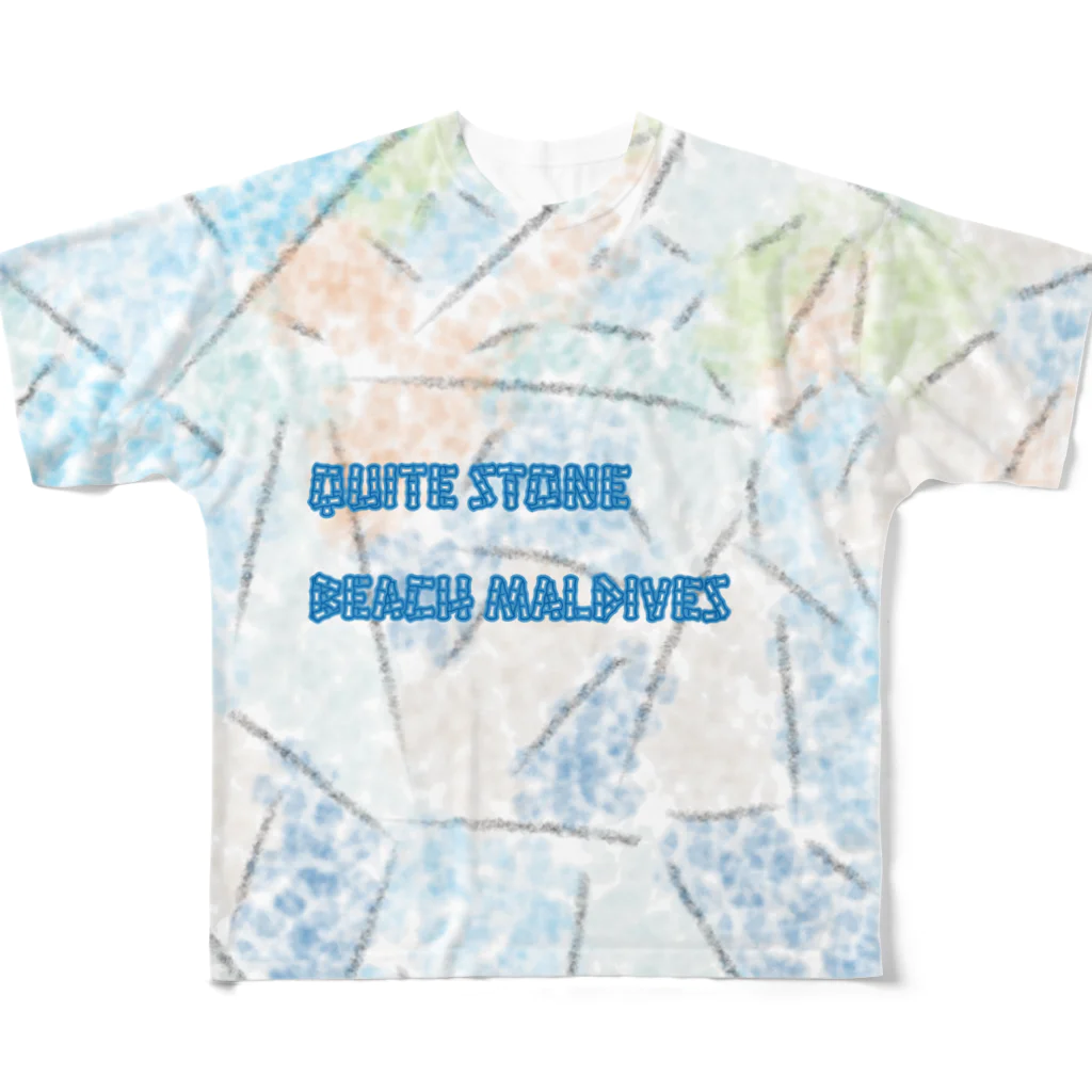 LeafCreateのQuiteStone BeachMaldives All-Over Print T-Shirt