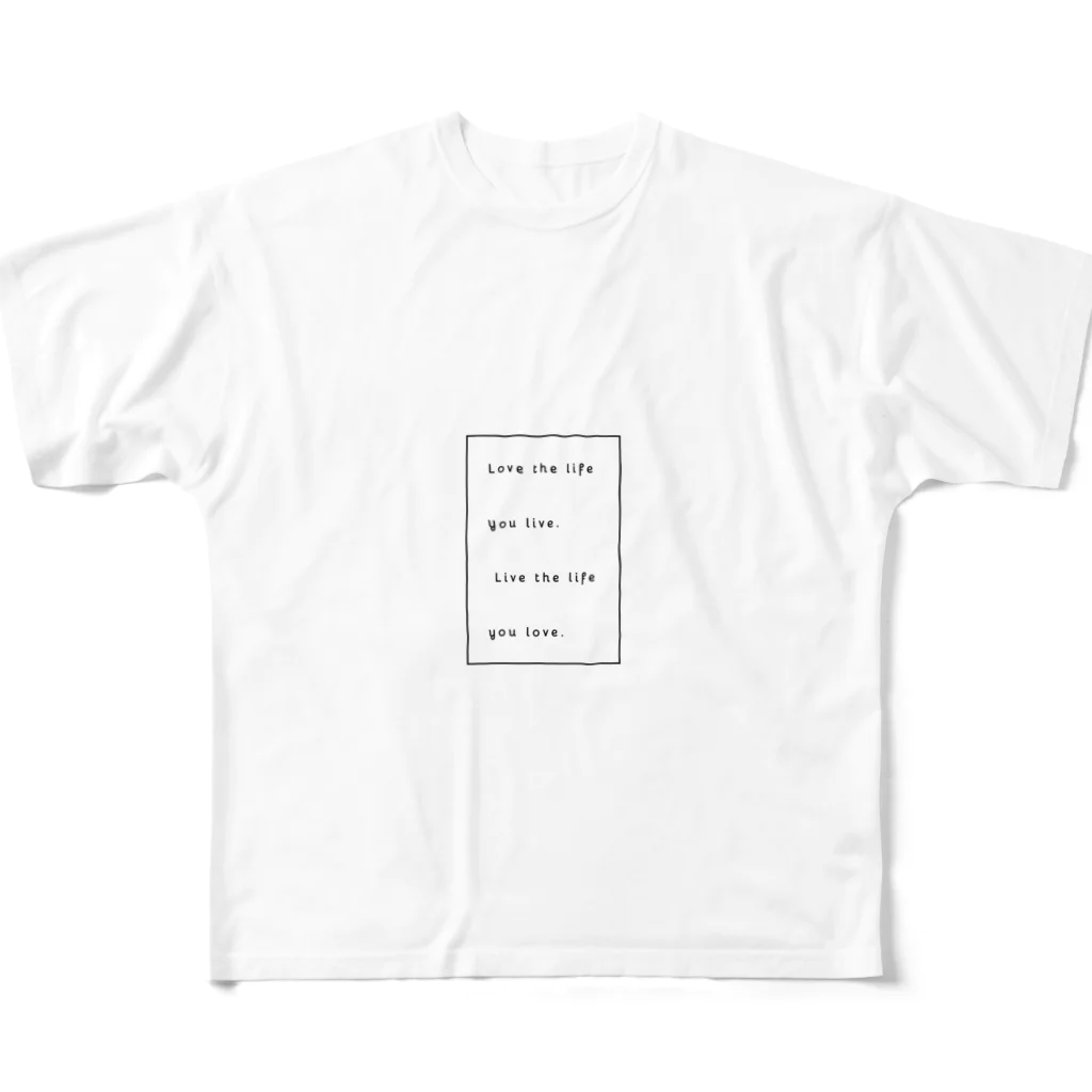 cardboardartzのBob 格言 All-Over Print T-Shirt