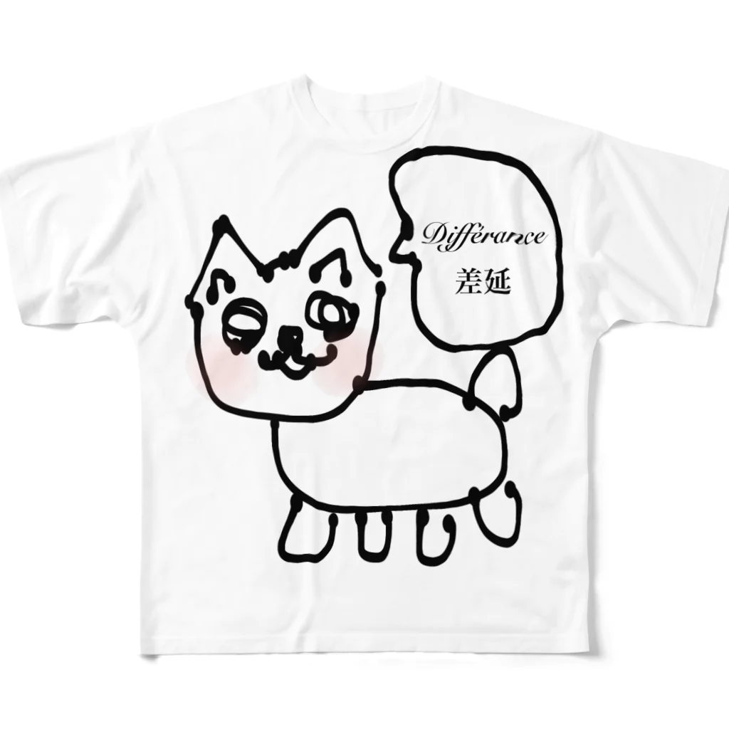 Jacco's Shopのにゃんこ フルグラフィックTシャツ