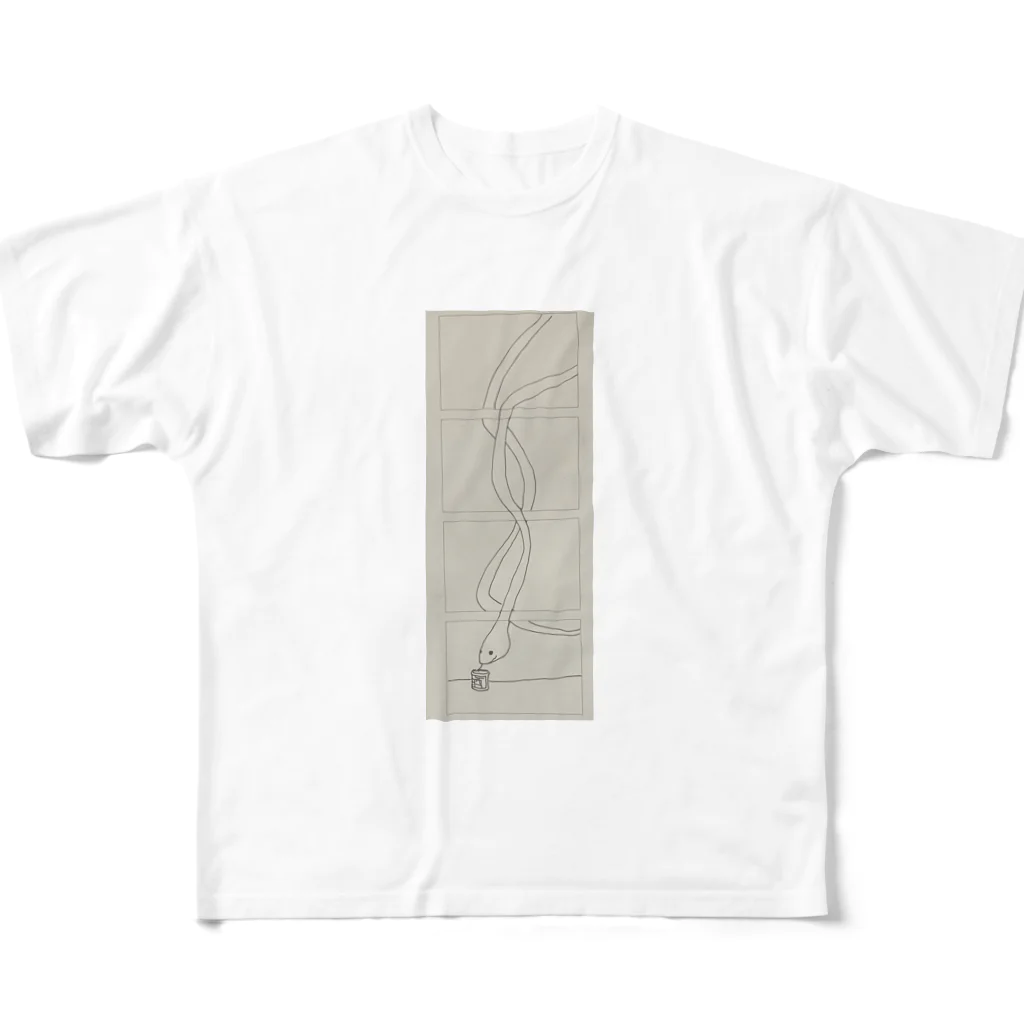 robohiroのウワバミ All-Over Print T-Shirt