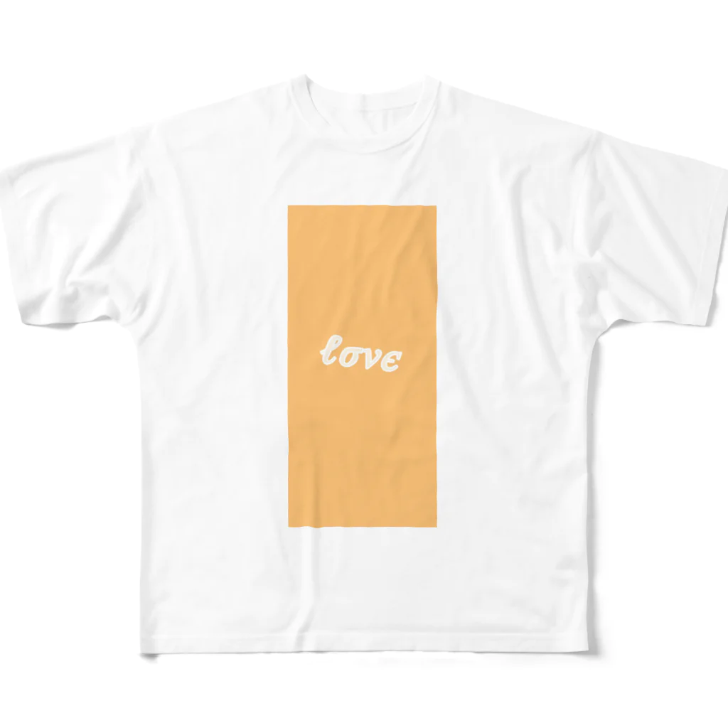 SummerのLove_orange フルグラフィックTシャツ