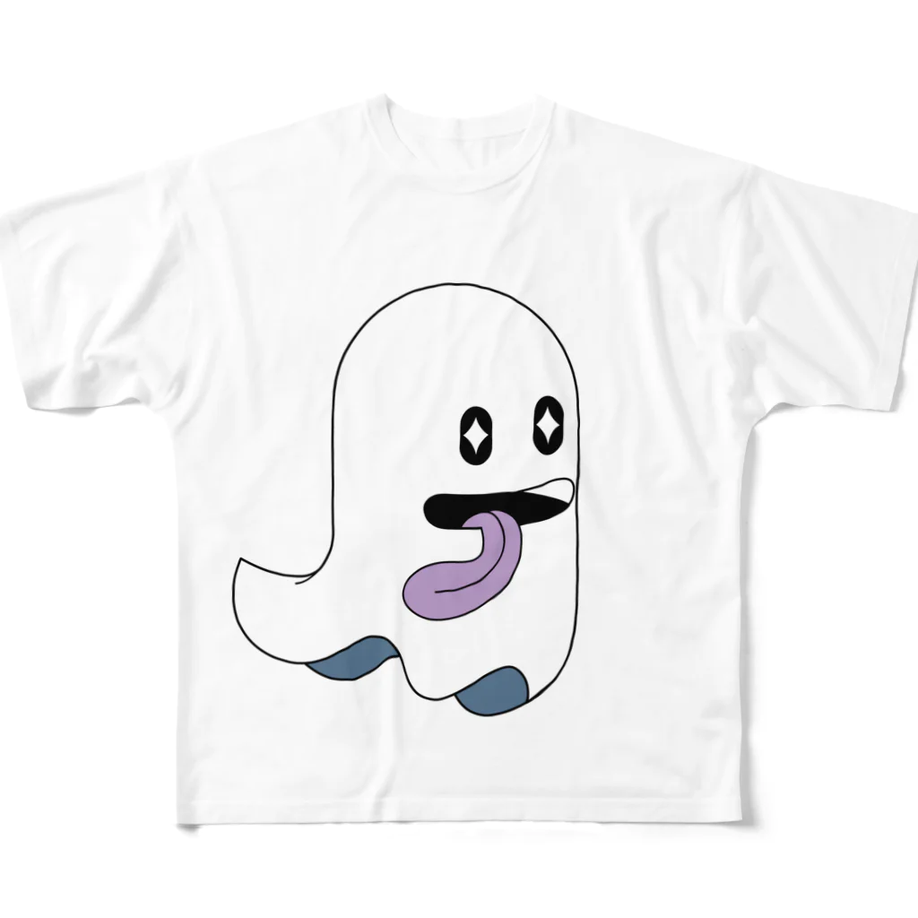 OCTOPUS_shopの名前なし_ホワイト フルグラフィックTシャツ