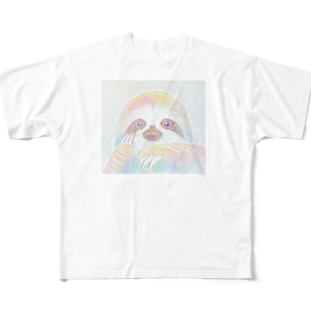 なまけもののナマケモノTシャツ All-Over Print T-Shirt