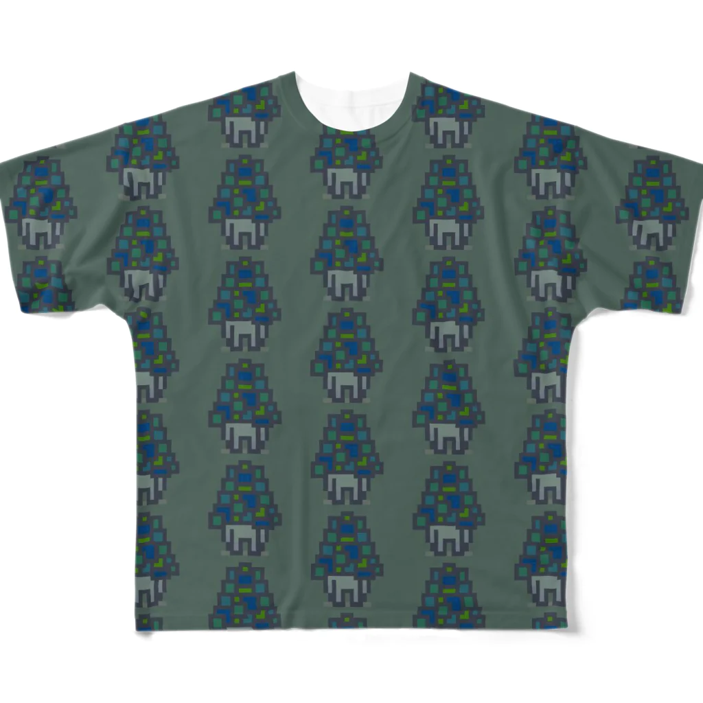 madeathのPatchingMushroomＴ All-Over Print T-Shirt