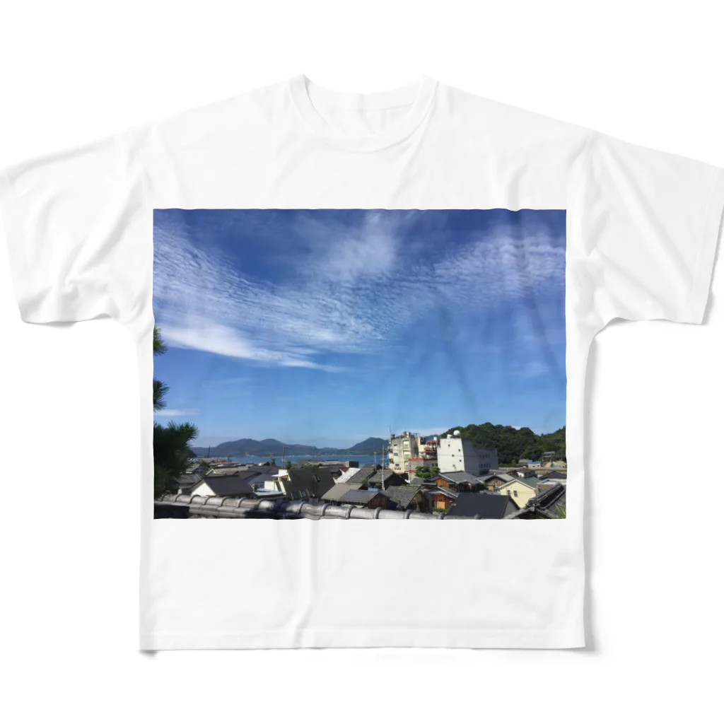 NAOTOの田舎の風景 フルグラフィックTシャツ